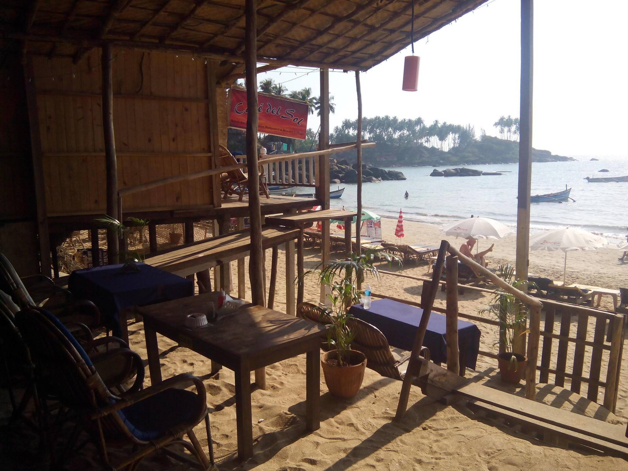 Hotel Cafe Del Mar Beach Bungalows Palolem Exterior foto